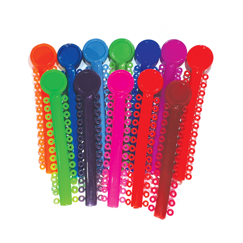 thumbnail image 2 of 1008 Multi-Color Orthodontic Ligature Ties - Dental Rubber Elastic Bands For Braces 2 of 5