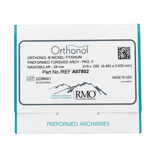 Orthonol NITI- Pre-torqued Archwire – RMO - Image 2